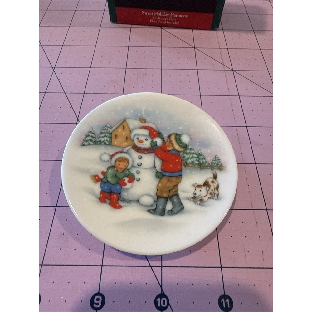 Hallmark Keepsake Christmas‎ Ornament Sweet Holiday Harmony Plate 1992